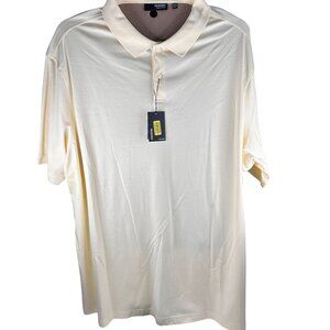 Murano Liquid Luxury Men's Yellow Golf Shirt 3XLT Tall Lightweight & Comfortable